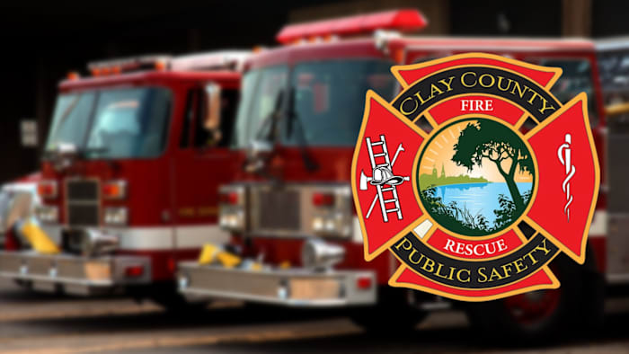 Clay County Fire Rescue working large wildfire in Belmore State Forest