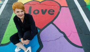 When state erased rainbow, Trina Gregory responded with big, colorful idea