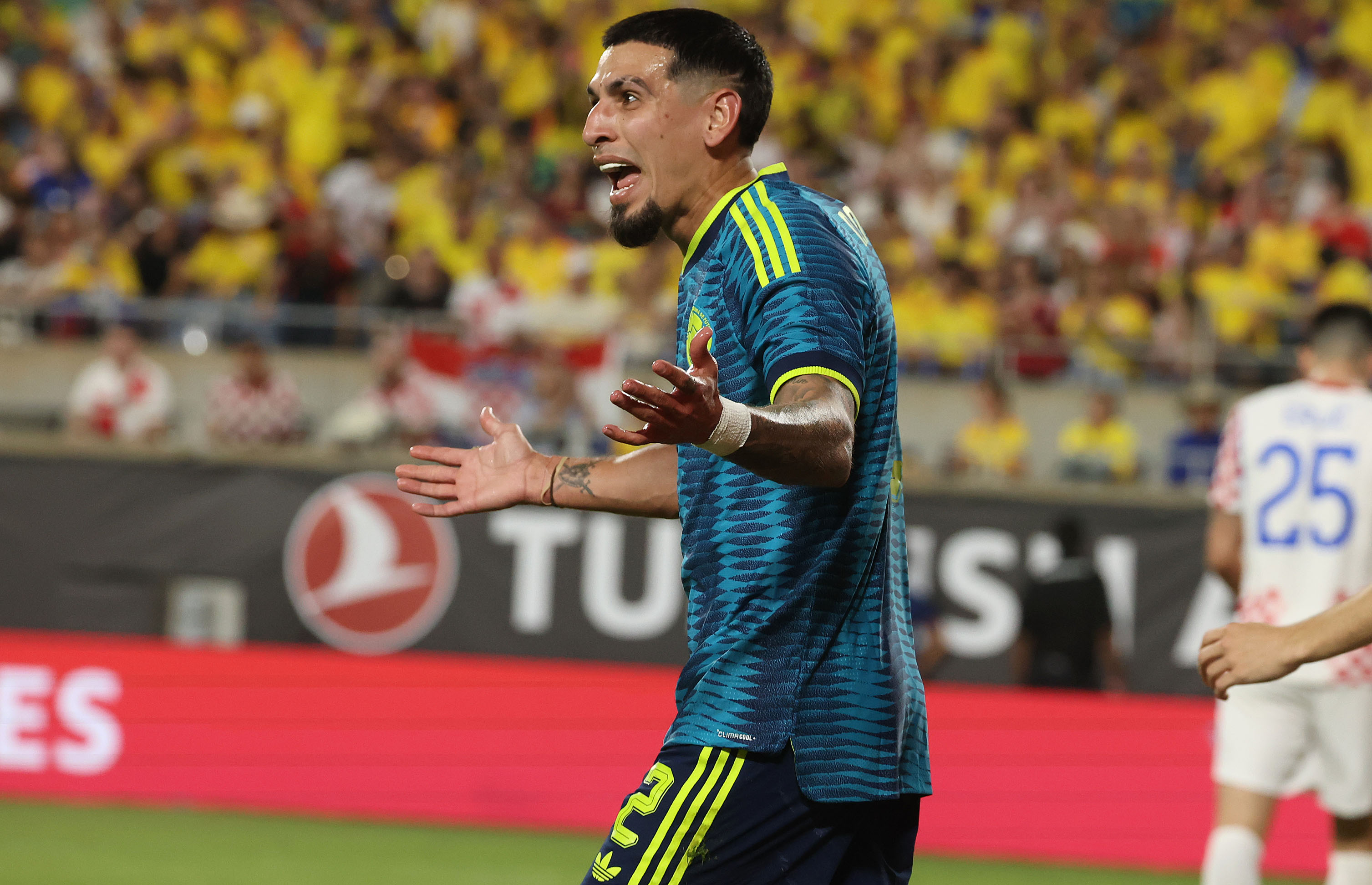 Colombia player D. Munoz reacts during the Road to 26...