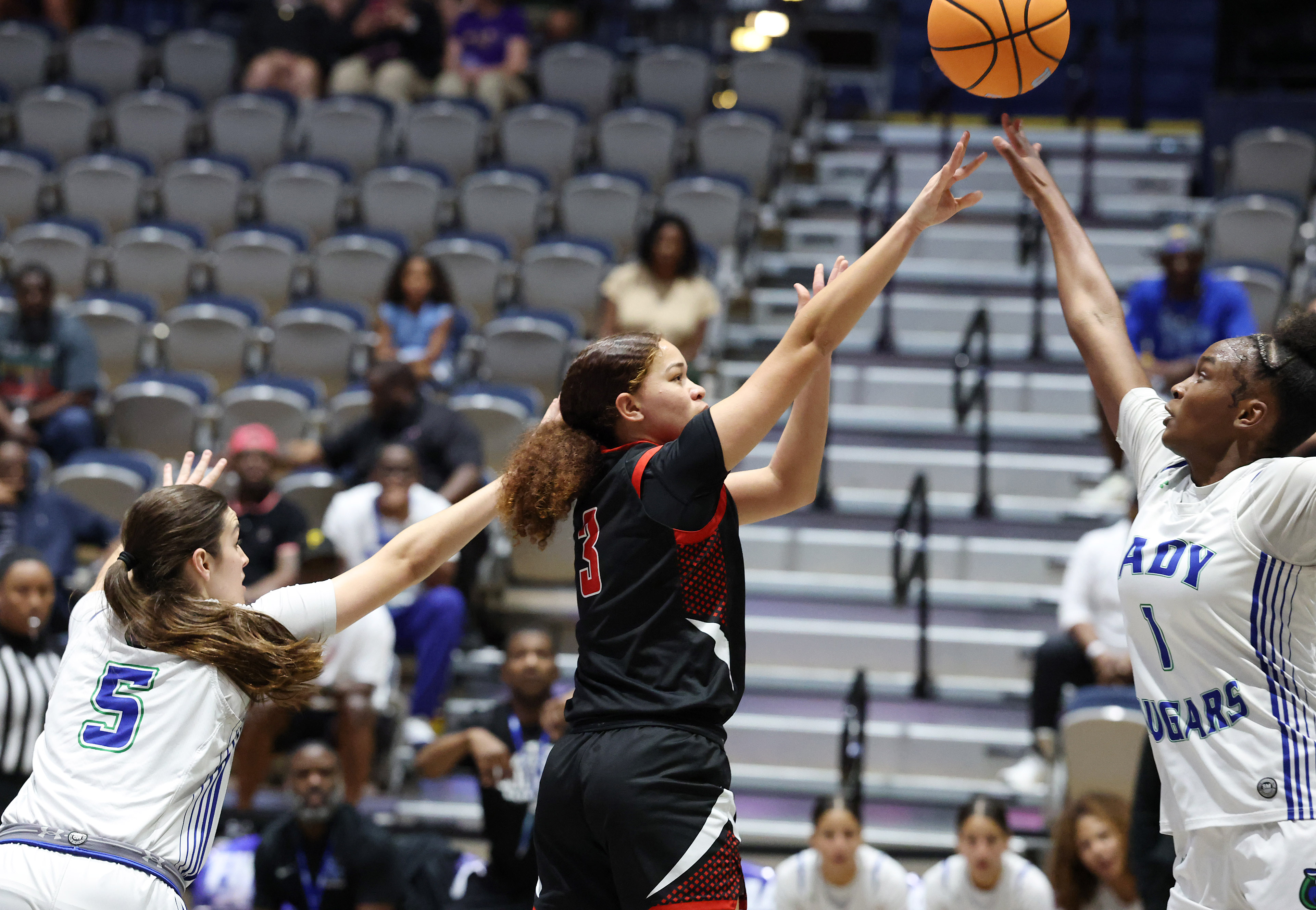 Lake Highland player Valeria Munoz (3) shoots during the FHSAA...