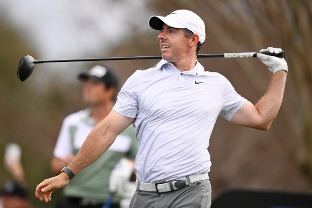Rory McIlroy of Northern Ireland lets go of his driver as he hits a shot from the 10th tee during the first round of the Arnold Palmer Invitational Thursday at Orlando's Bay Hill Club & Lodge. (Photo by Orlando Ramirez/Getty Images)