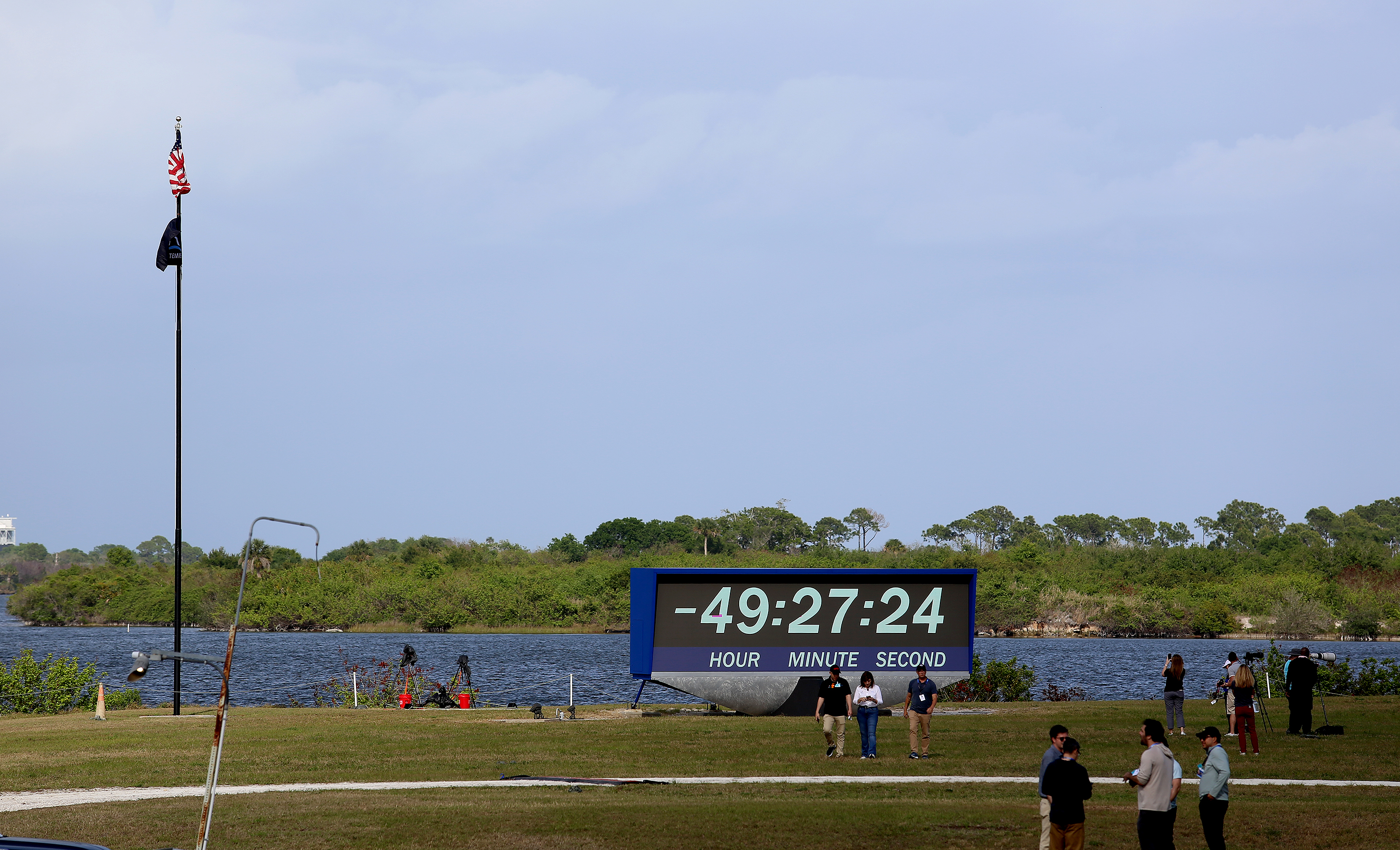 The Artemis II countdown clock started ticking down Monday, March...