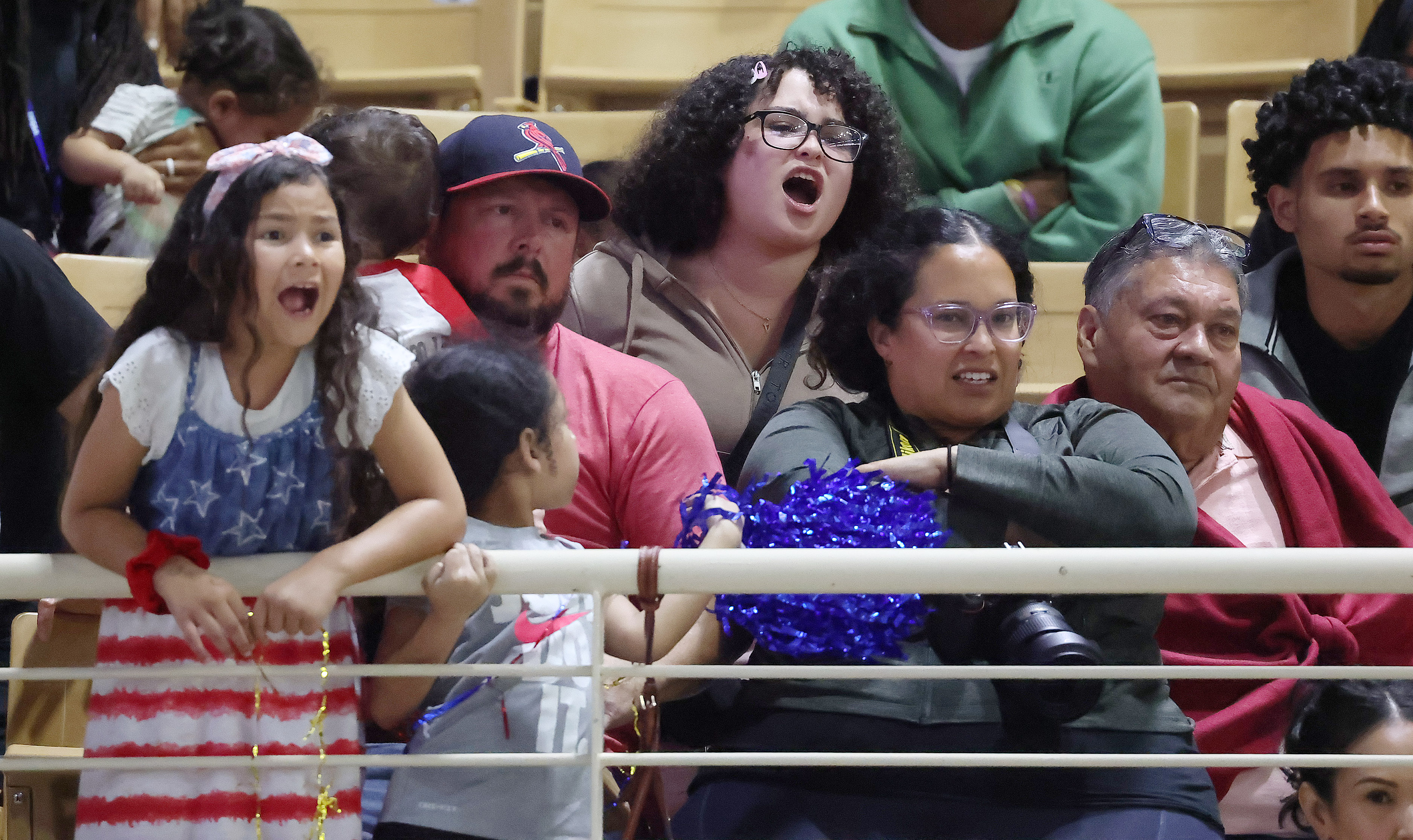 Freedom fans cheer during the FHSAA Wrestling Championships at Silver...