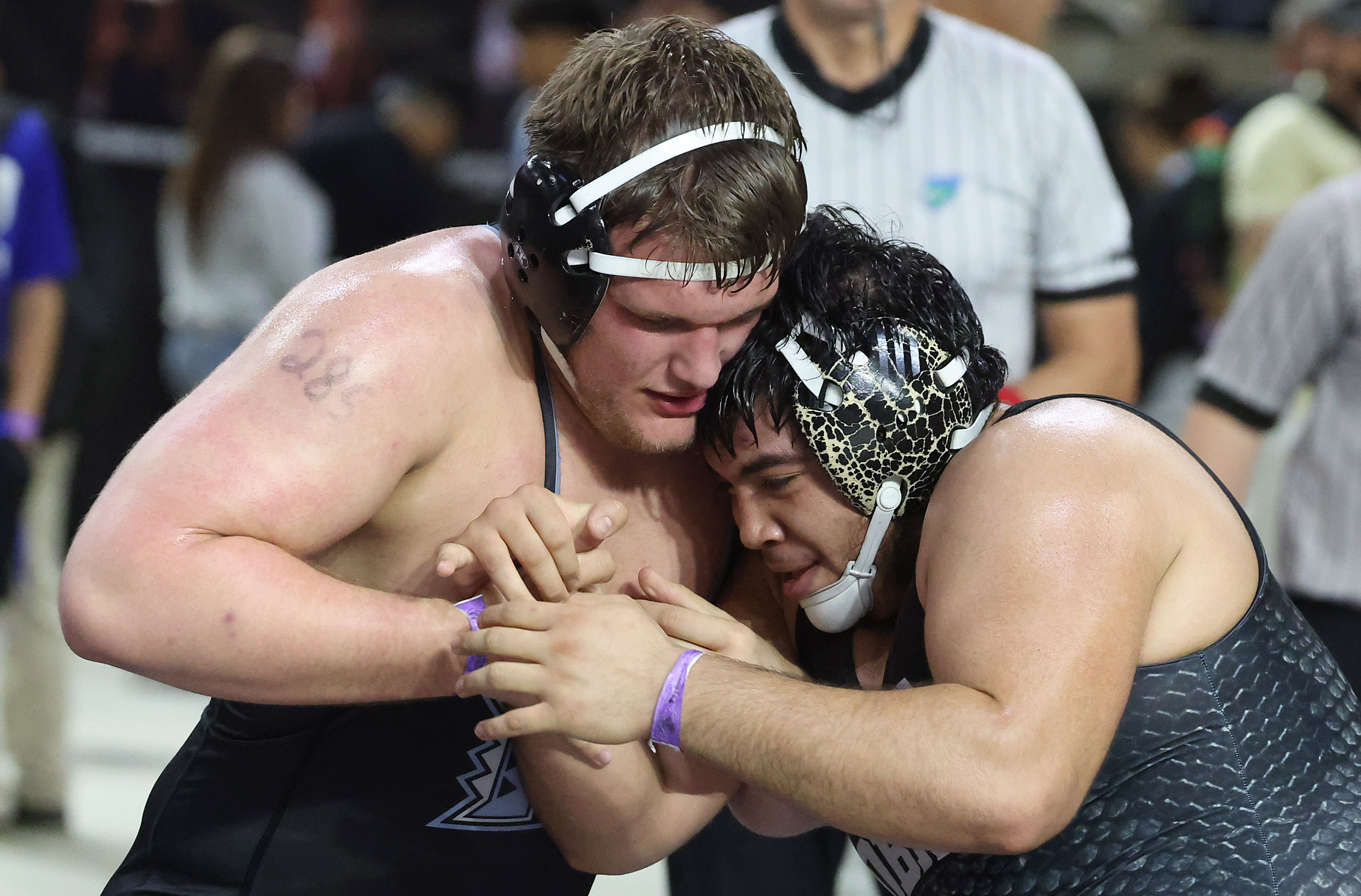 Hagerty High's Renzo Colligan , left, controls Park Vista's Raymundo...