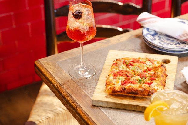 Brunch options are sparkly and savory at Mia's Italian Kitchen. (Photo courtesy Mia's Italian Kitchen)