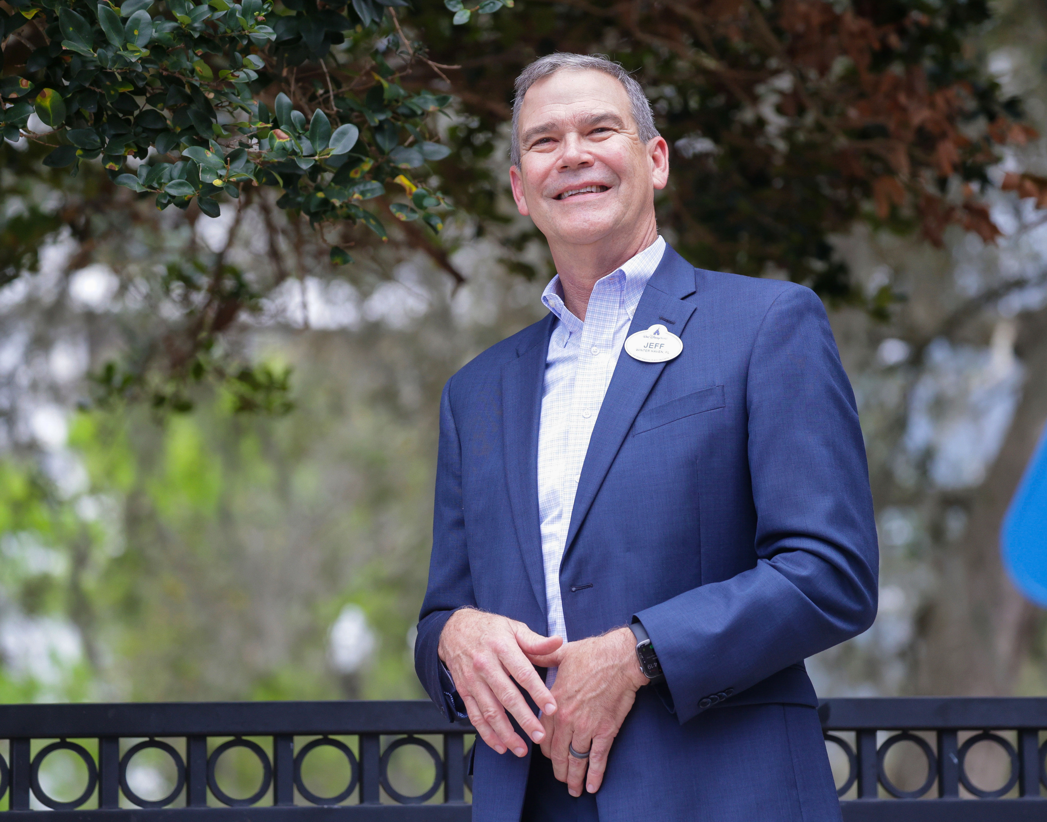 Walt Disney World President Jeff Vahle attends the unveiling of...