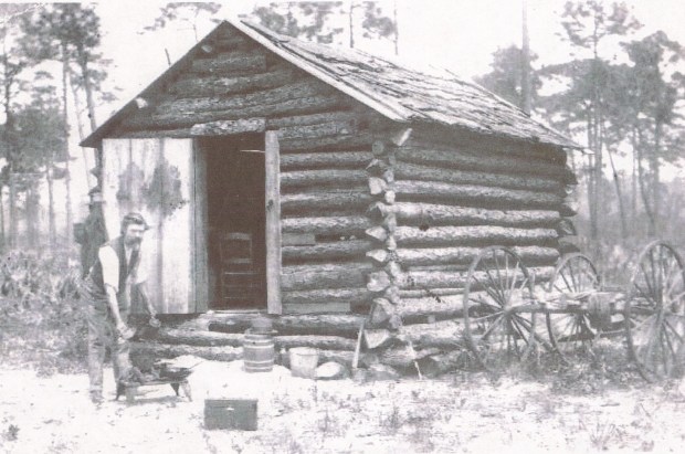 Ethel resident Finley B. Click at his cabin in the late 1800s. (Courtesy Wekiva Wilderness Trust)