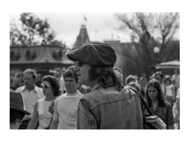 "A Face in the Crowd," a photograph by May Pang, shows John Lennon at Walt Disney World's Magic Kingdom in Dec. 1974. It is part of Pang's exhibition, coming to an Ormond Beach art gallery. (Courtesy Scott Segelbaum)