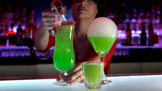 Icebar Orlando offers special drinks for St. Patrick's Day. (Courtesy of Icebar Orlando)