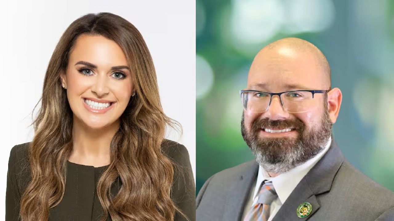 State Rep. Josie Tomkow, R-Polk City, left, is facing off against Democratic union leader Brian Nathan in the race to represent western Hillsborough County in the state Senate. (Courtesy of Josie Tomkow and Brian Nathan)