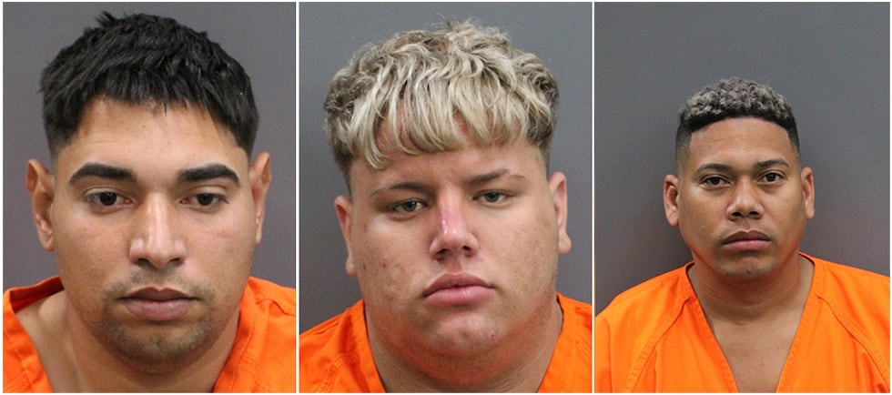 All three suspects were arrested March 16, the sheriff's office said.