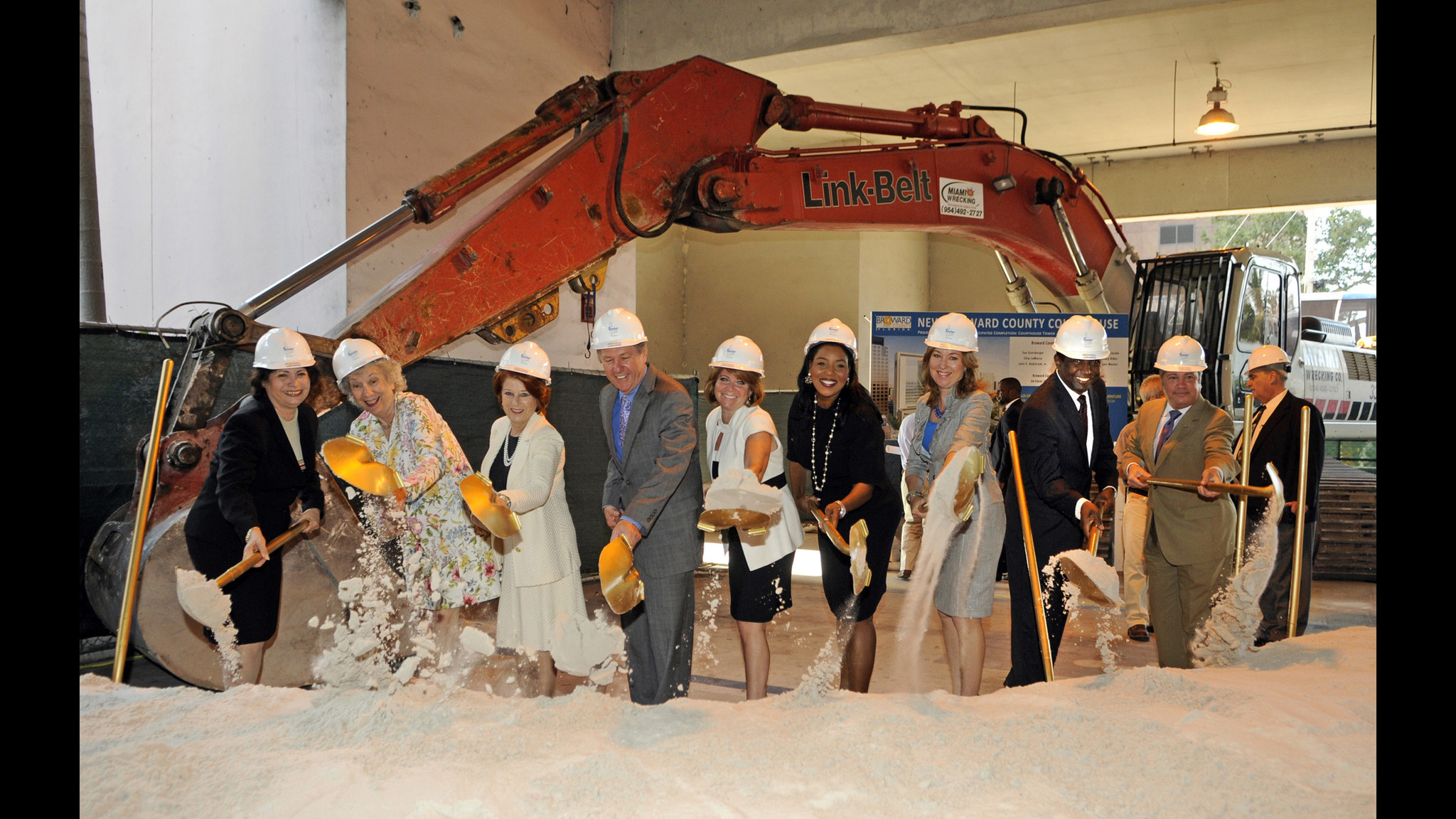 Broward County Commissioners Lois Wexler, Sue Gunzburger, Ilene Lieberman, John...