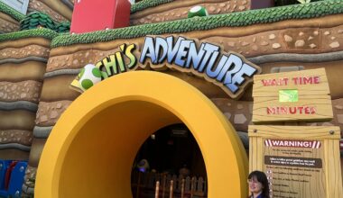 Entrance to the epic universe attraction "Yoshi