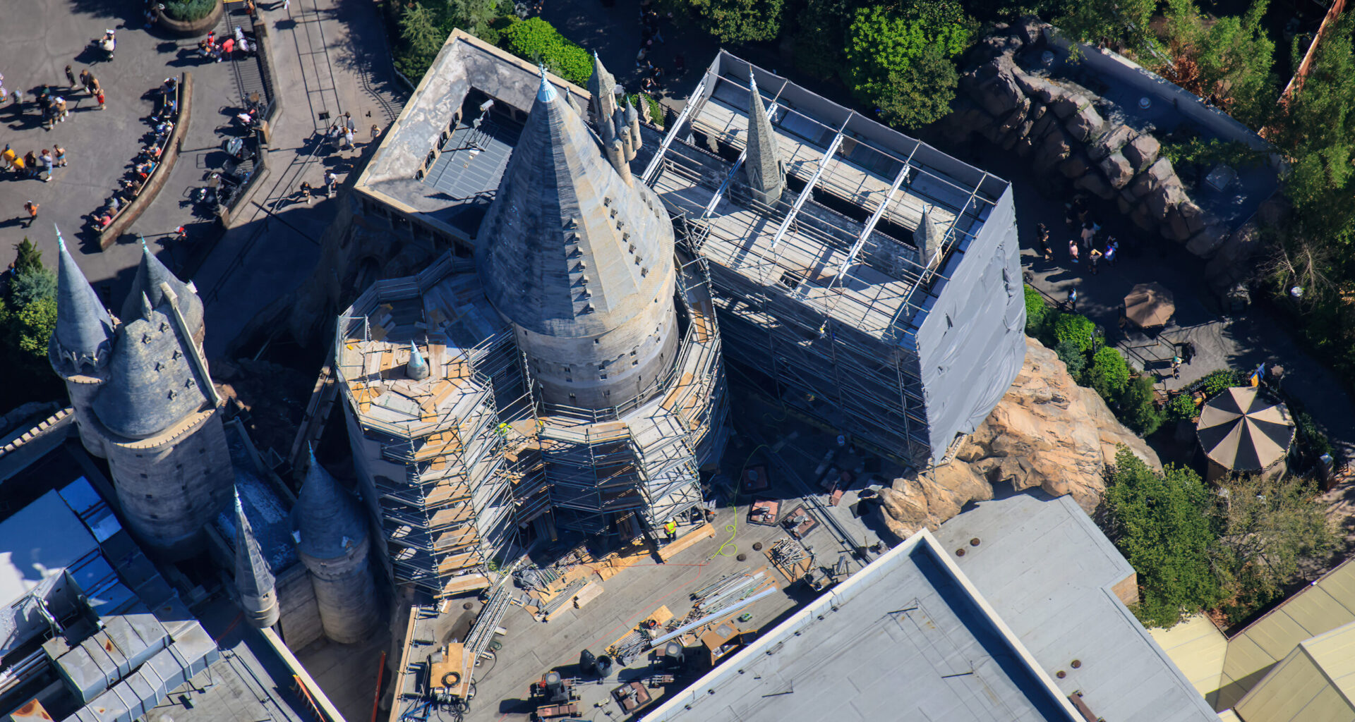 Hogwarts refurb work in Universal Orlando, March 2026