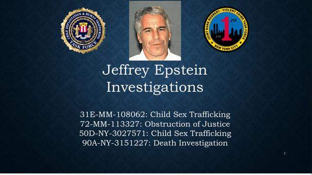 A PowerPoint published among the Department of Justice files on Jeffrey Epstein. A Miami Herald analysis of thousands of pages in the Epstein files found there were bags of shredded documents at the Metropolitan Correctional Center in the days after Epstein’s death there.