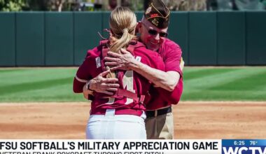 FSU softball hosts military appreciation game