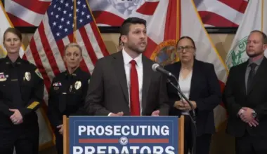 Florida Attorney General James Uthmeier, who accuses Jacksonville of keeping a gun registry.