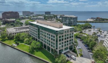 Harborview Plaza office building in Tampa’s Rocky Point overlooking Old Tampa Bay