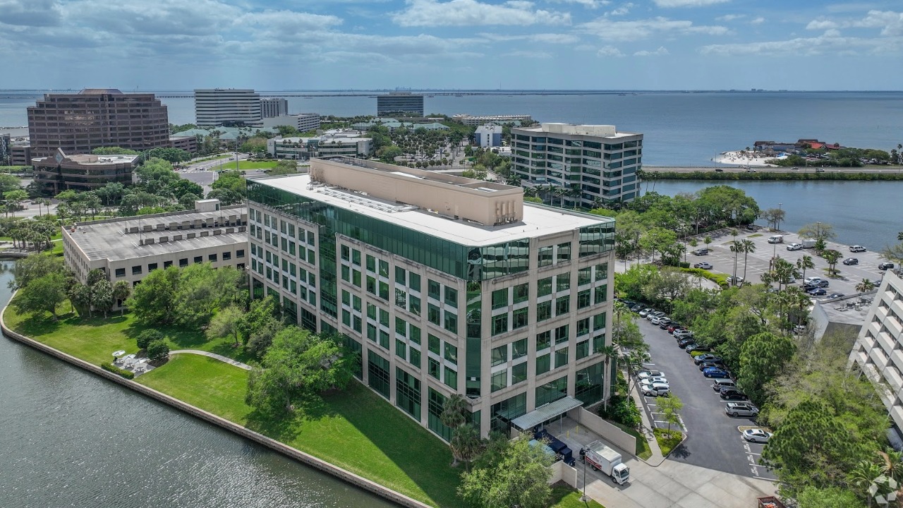 Harborview Plaza office building in Tampa’s Rocky Point overlooking Old Tampa Bay