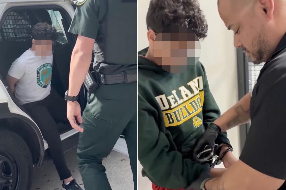 Florida sheriff parades two pint-sized perps, 10 and 11, in front of camera after they allegedly threatened to shoot classmates