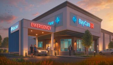 Rendering of a BayCare freestanding emergency department planned for a former CVS site on South Dale Mabry Highway in Tampa.