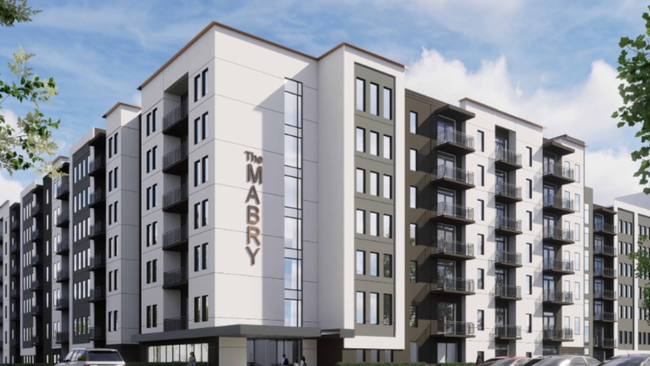 Rendering of The Mabry apartment building, a seven-story residential project planned for North Dale Mabry Highway in Tampa’s Westshore district
