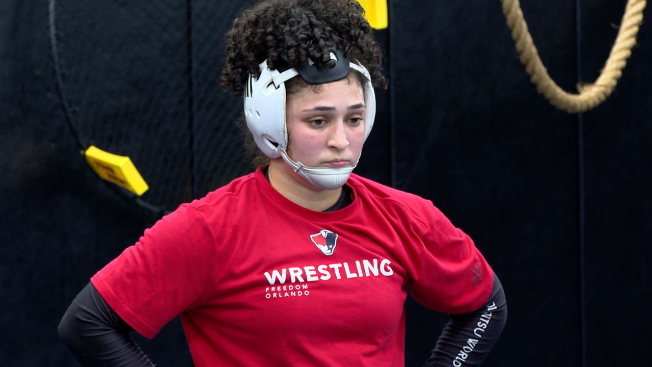 Freedom girls’ wrestler Ramirez leads Patriots to title