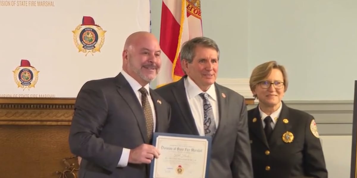 Leon County firefighter recognized as Florida’s Volunteer Firefighter of the Year