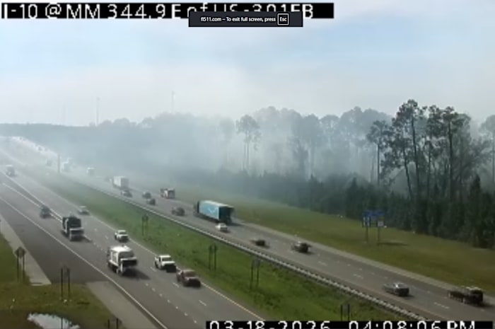 JFRD responds to brush fire on I-10 near Baldwin