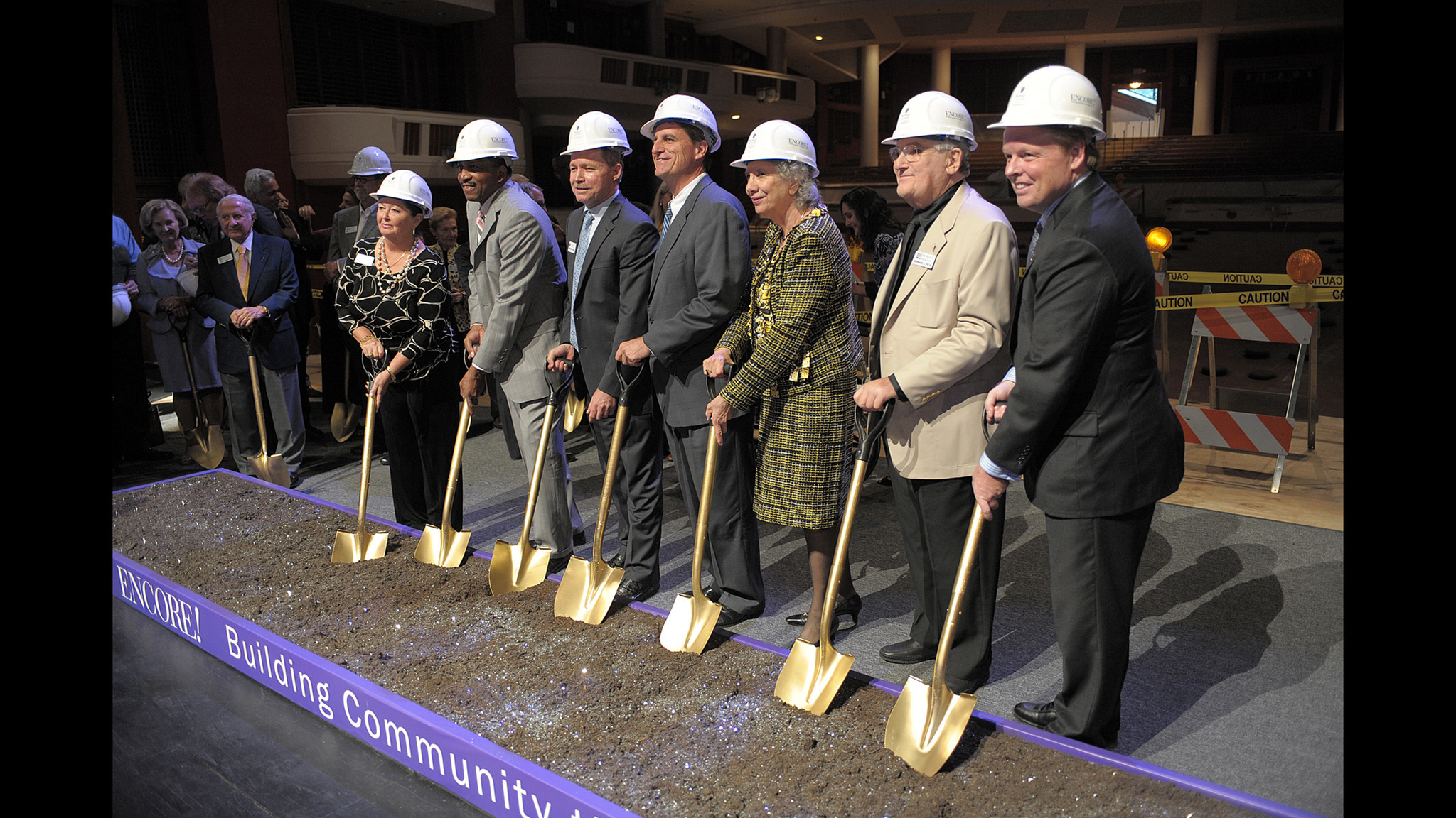 Marti Huizenga, from left to right, Gregory Durden, John Milledge,...