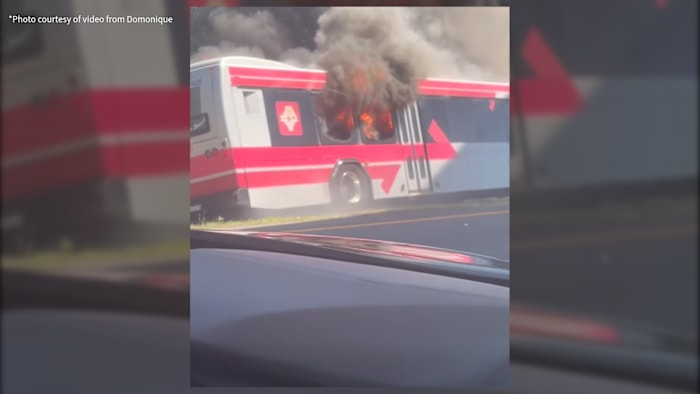 Mechanical issue causes JTA bus to catch fire on Arlington Expressway