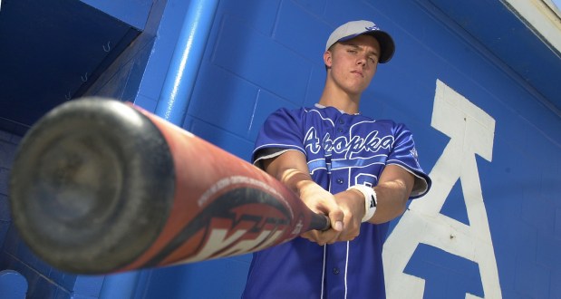 Apopka High School baseball player Zack Greinke is the 2001 Central Florida player of the year. (John Raoux/Orlando Sentinel)