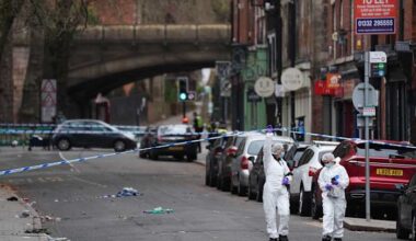 UK police arrest a man after a car hits pedestrians in the English city of Derby, injuring 7