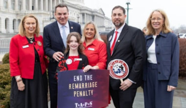 Jacksonville widow, daughter go to Washington to push for bill to protect military benefits after remarriage