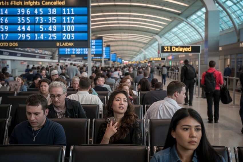 Orlando international airport witnesses 376 flight delays and 8 cancellations, causing significant disruptions for travelers, according to verified sources