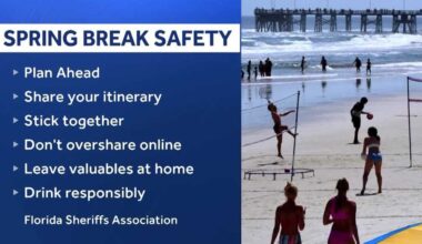 Spring break safety tips for Florida visitors