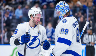 Kucherov reaches 100 points, Lightning cruise past Maple Leafs to snap 4-game skid