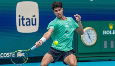 Carlos Alcaraz is 16-1 on the season.