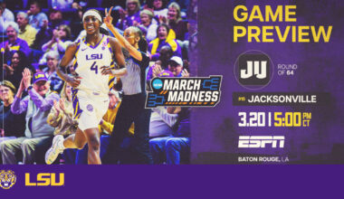 No. 2 LSU Set For Round One Matchup With No. 15 Seed Jacksonville – LSU