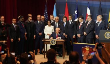 Trump meets with Latin American leaders turning his attention to the Western Hemisphere