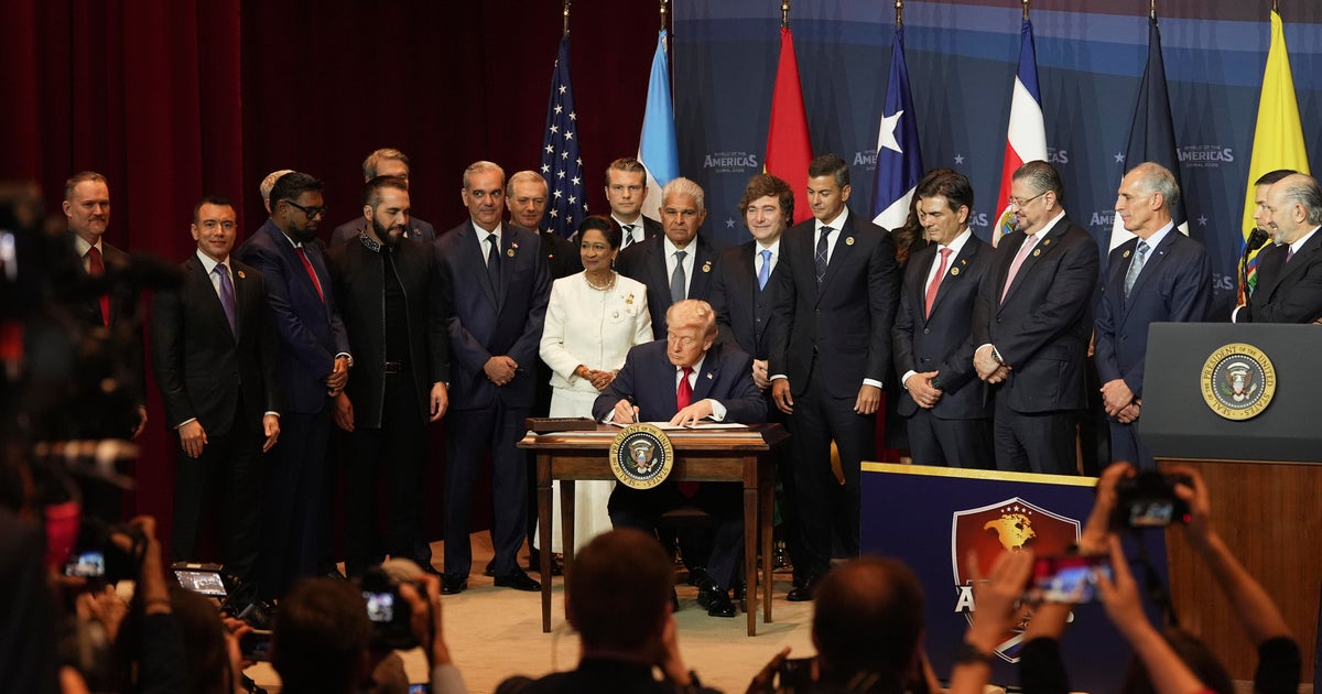 Trump meets with Latin American leaders turning his attention to the Western Hemisphere