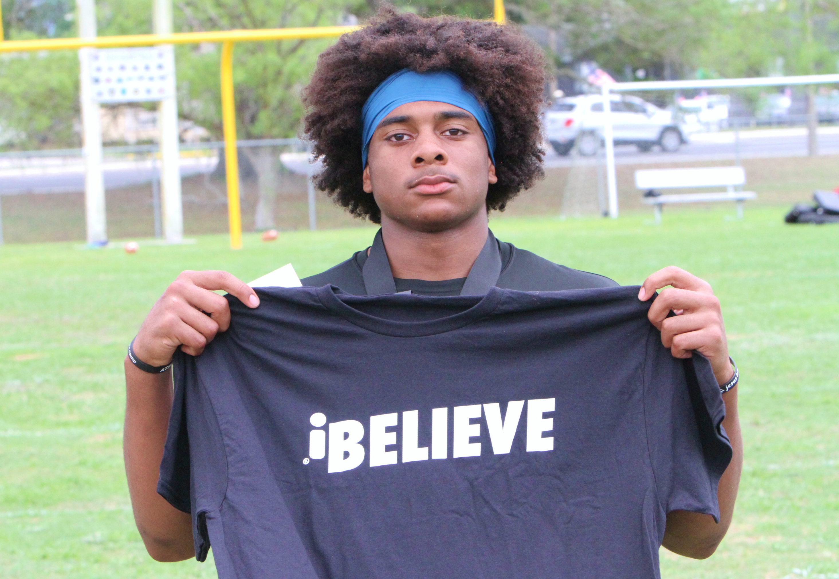 Linebacker MVP Ari Bentley of Tavares at the Real McCoy...