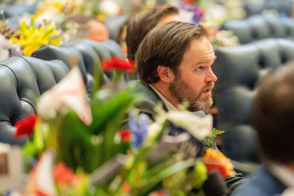 Rep. Alex Andrade listens during the joint session Tuesday, Jan. 13, 2026.
