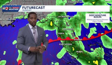 Spring Breakers Beware, Showers & Storms Slide into Florida