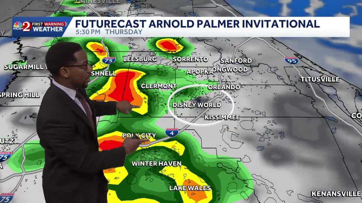 Timing Showers for the First Round of the Arnold Palmer Invitational