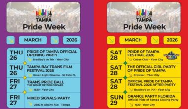 Pride of Tampa details inaugural celebration, full slate of events