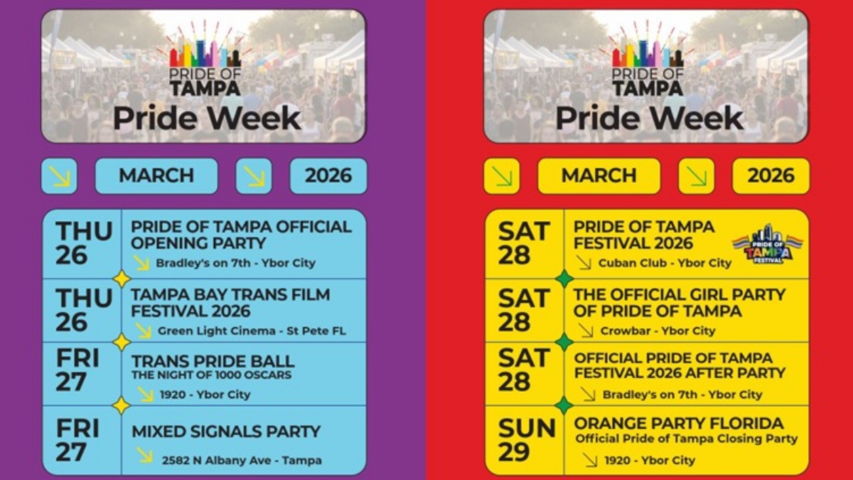 Pride of Tampa details inaugural celebration, full slate of events