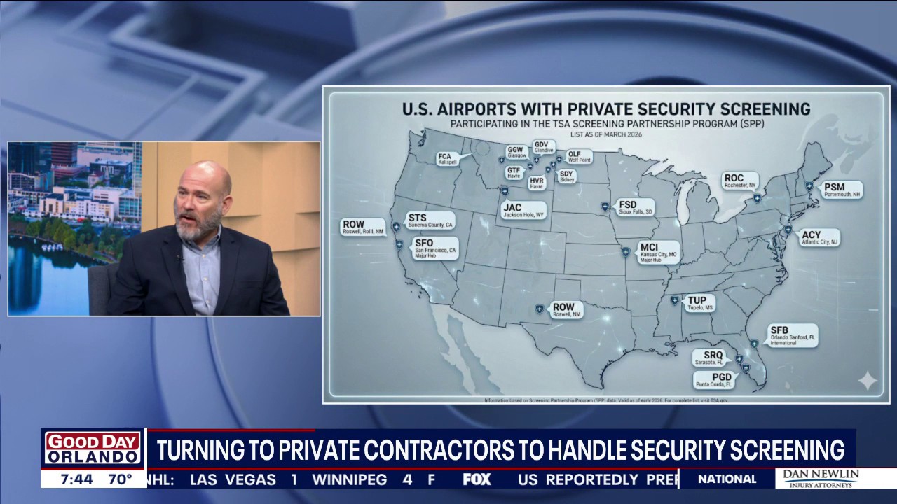 TSA vs. private airport security: Orlando Sanford Airport CEO talks differences