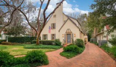 This Tudor-style century home with a basement is now for sale in Orlando