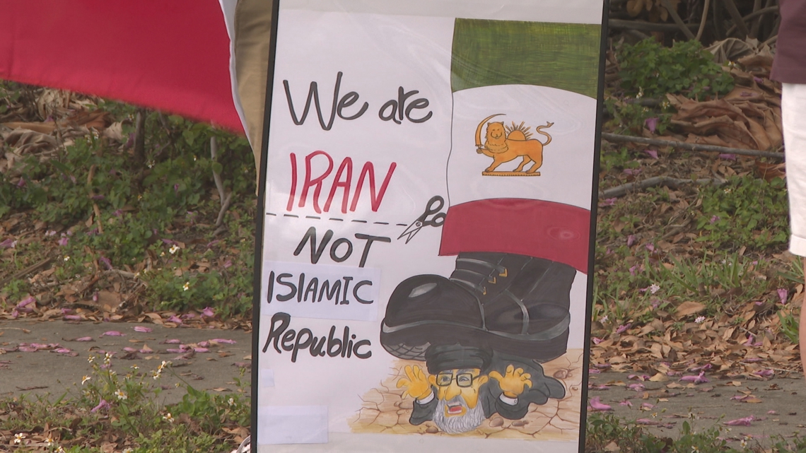 Tampa rally backs US war with Iran as local families struggle to reach loved ones amid internet loss